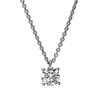 Κομψό κολιέ με φυσικό διαμάντι