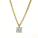 Ρομαντικό κολιέ με διαμάντι 18Κ