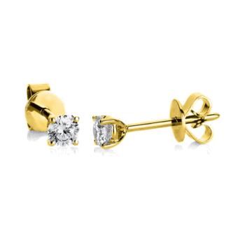 Καρφωτά σκουλαρίκια με διαμάντια 18Κ